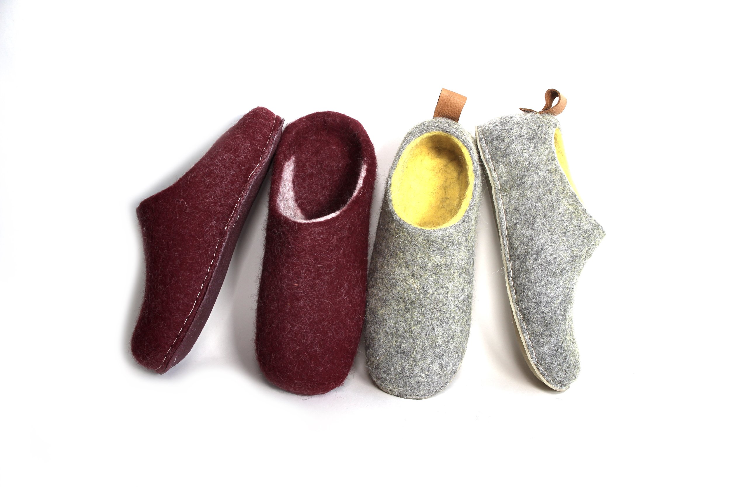Boiled wool 2025 slippers sale